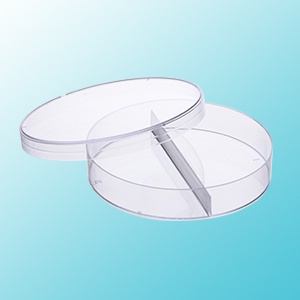 2 Compartment Petri Dish